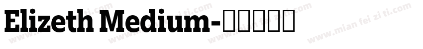 Elizeth Medium字体转换